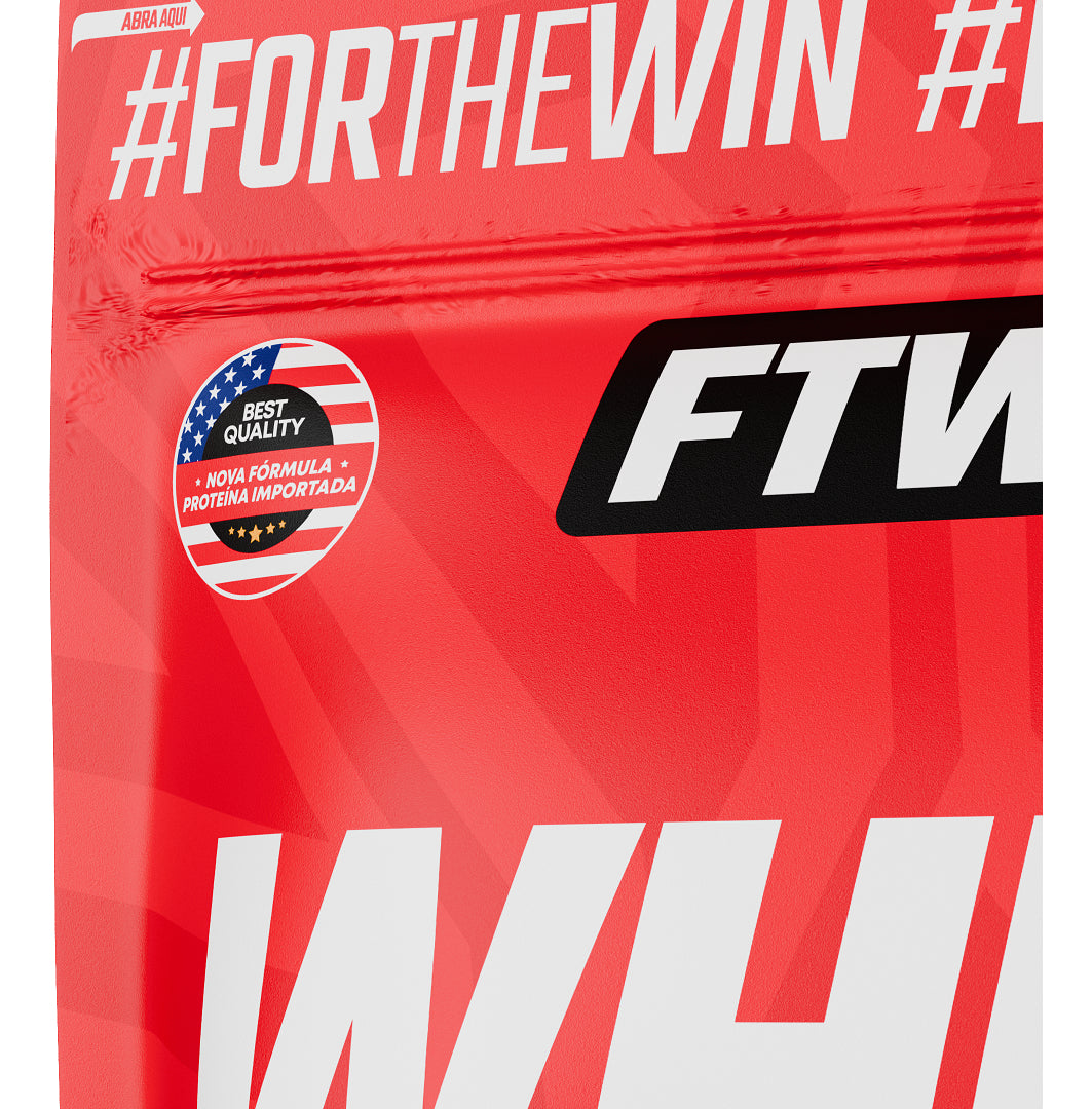 Whey Concentrado Ultra Protein Refil 900g Sabor Morango - FTW