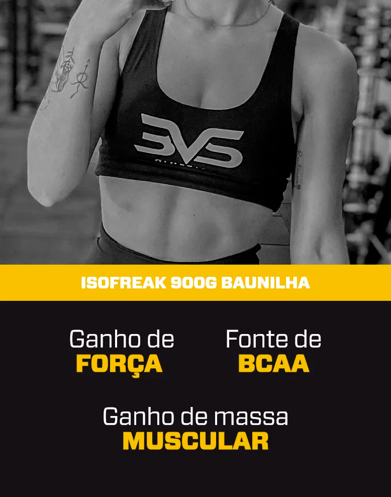 Whey Isolado Isofreak 900g Sabor: Baunilha - Fórmula Avançada Com 23g De Proteína Por Dose