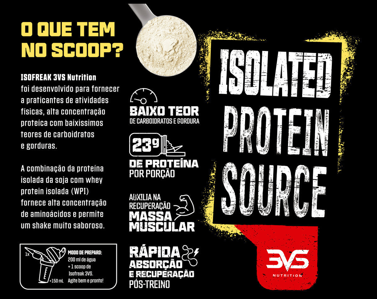 Whey Isolado Isofreak 900g Sabor: Baunilha - Fórmula Avançada Com 23g De Proteína Por Dose