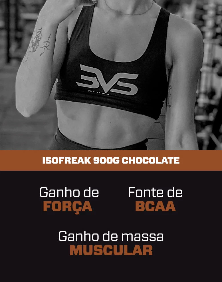 Whey Isolado Isofreak 900g Sabor: Chocolate - Fórmula Avançada Com 23g De Proteína Por Dose
