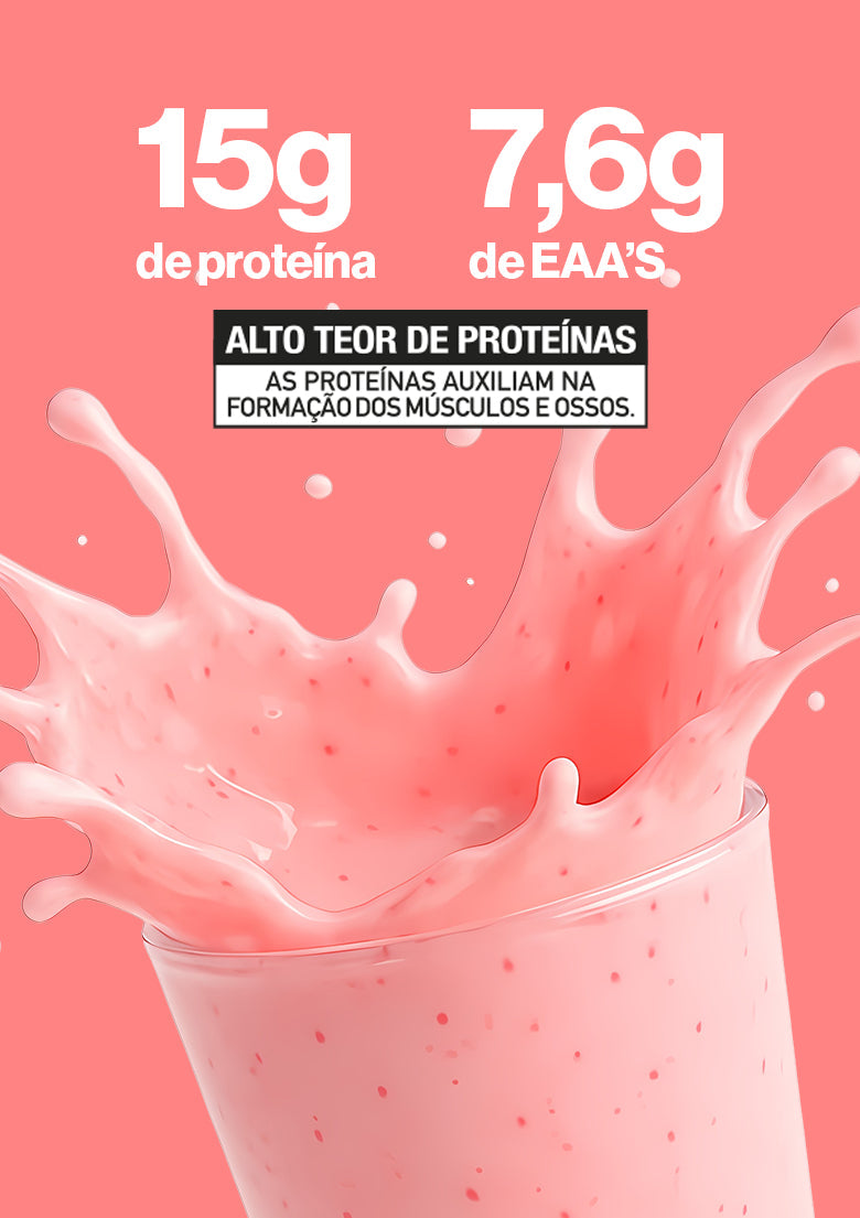 Whey Concetrado Ultra Protein Pote 900g Sabor Morango - FTW