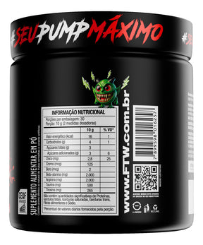 Dilabol Pump Pré Treino Pote 300g Sabor Frutas Vermelhas Diabo Verde - FTW