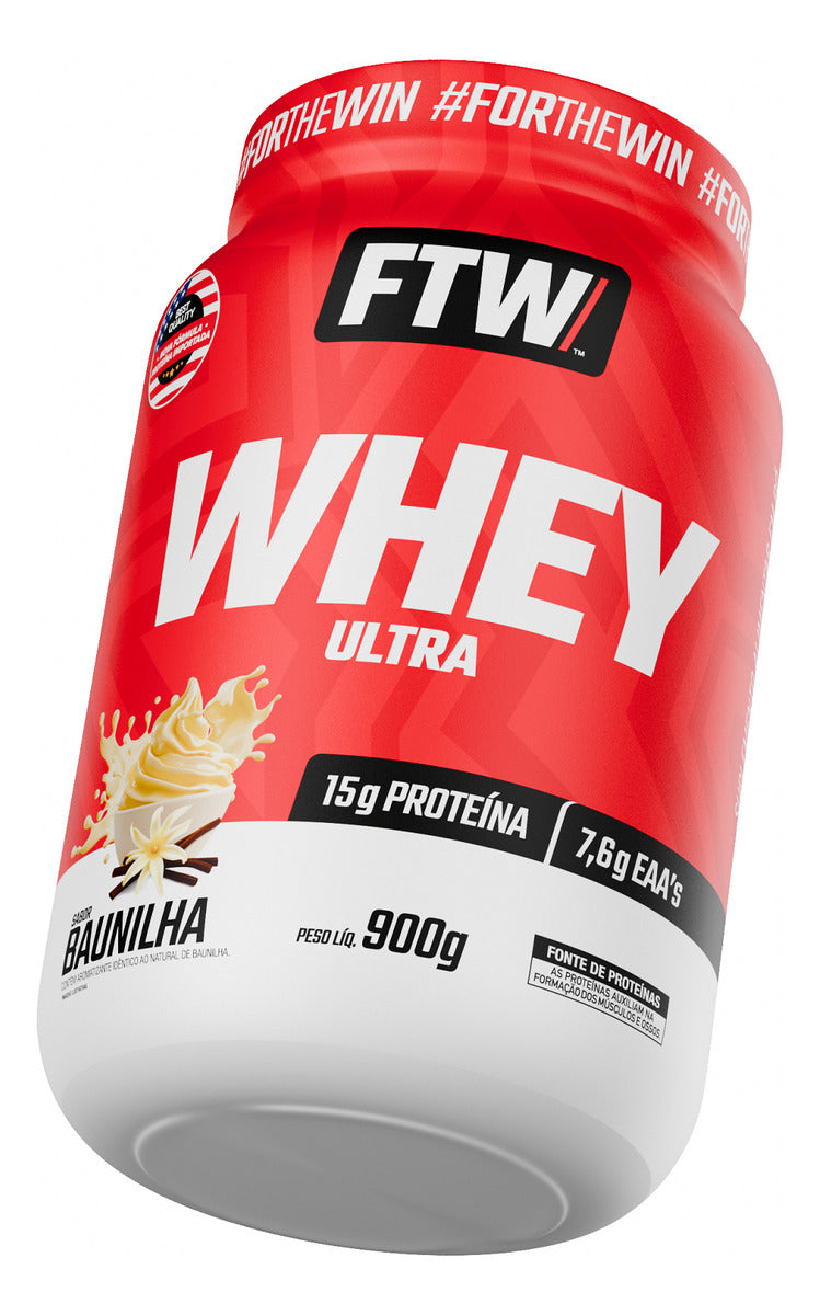 Whey Ultra Protein Pote 900g Sabor Baunilha FTW