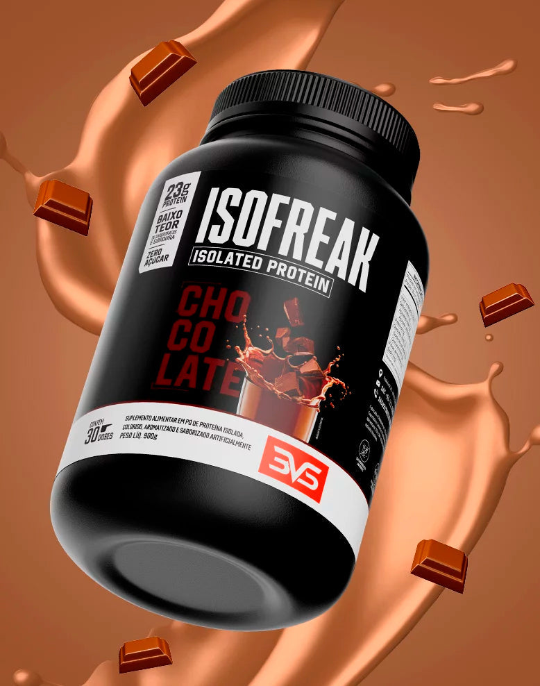 Whey Isolado Isofreak 900g Sabor: Chocolate - Fórmula Avançada Com 23g De Proteína Por Dose