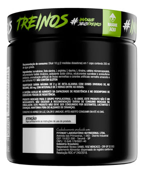 Suplemento Em Pó Pre Treino Pre Workout Pote 300g Sabor Frutas Vermelhas FTW - DIABO VERDE