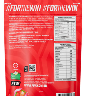 Whey Concentrado Ultra Protein Refil 900g Sabor Morango - FTW