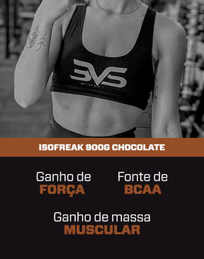 Whey Isolado Isofreak 900g Sabor: Chocolate - Fórmula Avançada Com 23g De Proteína Por Dose