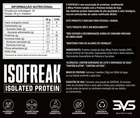 Whey Isolado Isofreak 900g Sabor: Chocolate - Fórmula Avançada Com 23g De Proteína Por Dose